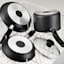 T-fal Set of 3 Black Specialty Fry Pans, 8"/9.5" & 11"