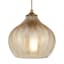 Found & Fable Chevron Glass Pendant Light, 9"