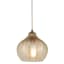 Found & Fable Chevron Glass Pendant Light, 9"