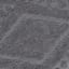 Found & Fable Grey Diamond Textured Cotton Hand Towel, 16x28