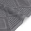 Found & Fable Grey Diamond Textured Cotton Washcloth, 3x13