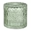 Providence Diana Green Textured Glass Jar, 3.3"