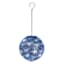 Blue Hanging Ball Outdoor Solar Lantern, 18"