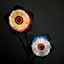 Solar Metal Flower Yard Stake, 37"