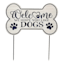 Welcome We Hope You Like Dogs Wooden Bone Yard Stake, 13"