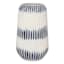 Ty Pennington Blue & White Shibori Stripe Vase, 12"