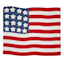 Providence Beaded Patriotic Flag Placemat, 14x16