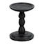 Black Wooden Candle Holder, 5"