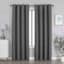 Sun Shield Charcoal Blackout Grommet Curtain Panel, 95"