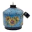 Blue Sunflower Pottery Tabletop Torch, 6"