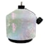 White Mosaic Tabletop Torch, 6"