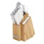 Farberware 14-Piece Slim Cutlery Block Set, White