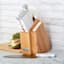 Farberware 14-Piece Slim Cutlery Block Set, White