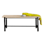 Found & Fable Loggy Wood & Metal Dining Bench, 47"