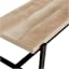 Found & Fable Loggy Wood & Metal Dining Bench, 47"