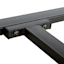 Found & Fable Loggy Wood & Metal Dining Table, 71"