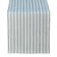 Honeybloom Smoke Green Striped Table Runner, 72x13