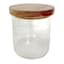 Honeybloom Howell Acacia Wood & Glass Small Jar