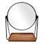 Howell Wood And Glass Round Counter Mirror