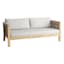 Park City Blonde Acacia Wood Patio Sofa