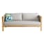 Park City Blonde Acacia Wood Patio Sofa