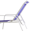 Stackable Cobalt Blue Sling Outdoor Chaise Lounge Chair with White Frame