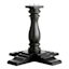 Providence Ava Black Dining Table Base, (Table Top Sold Separately)