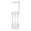 Gia Plus Chrome Toilet Paper Holder