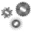 3-Piece Metallic Accent Wall Mirror Set, 14"