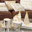 Metallic Gold Ceramic Christmas Tree, 6.8"