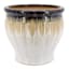White Drip Glaze Ceramic Outdoor Planter, Large
