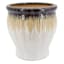 White Drip Glaze Ceramic Outdoor Planter, Small