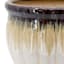 White Drip Glaze Ceramic Outdoor Planter, Small