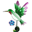Hummingbird Solar Yard Stake, 38"