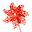 Sunny Club Red Print Check Whirligig, 19"