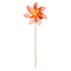 Sunny Club Orange Striped Whirligig, 19"