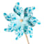 Sunny Club Blue Print Check Whirligig, 19"