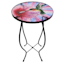 Hummingbird Glass Plant Stand, 12"