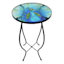 Peacock Glass Plant Stand, 12"