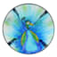 Peacock Glass Plant Stand, 12"