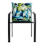 Seneca Navy Blue Oversized Square Outdoor Throw Pillow, 20"