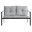 Tahiti Silver Outdoor Bench Cushion