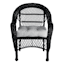 Tahiti Silver Outdoor Wicker Seat Cushion