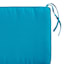 Turquoise Canvas Outdoor Bench Cushion
