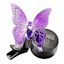 Purple Butterfly Solar Outdoor Clip, 3"