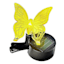 Yellow Butterfly Solar Outdoor Clip, 3"