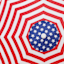 Flag Print Crank & Tilt Round Patio Umbrella, 7.5'