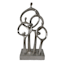 Silver Interlocking People Decor, 13.2"