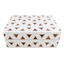 White & Wood Geometric Box, 8x6