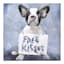 Free Kisses Frenchie Art, 8"